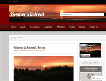 Tablet Screenshot of boomers-retreat.com